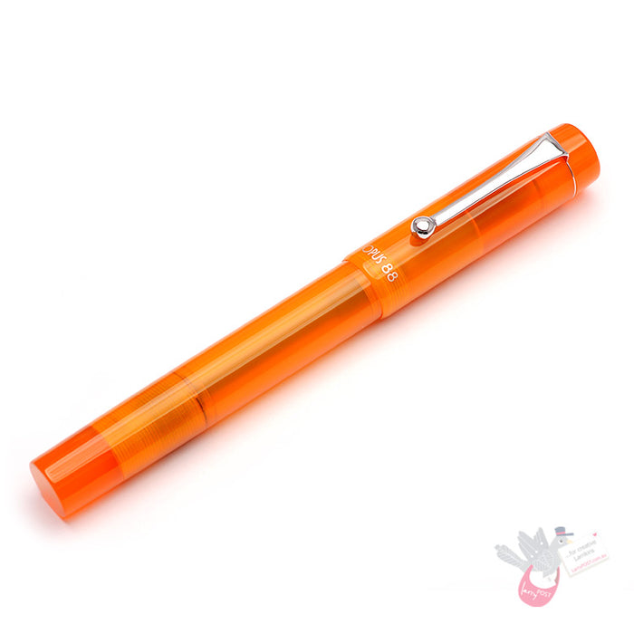 OPUS 88 Demonstrator Fountain Pen - Orange - Fine Nib