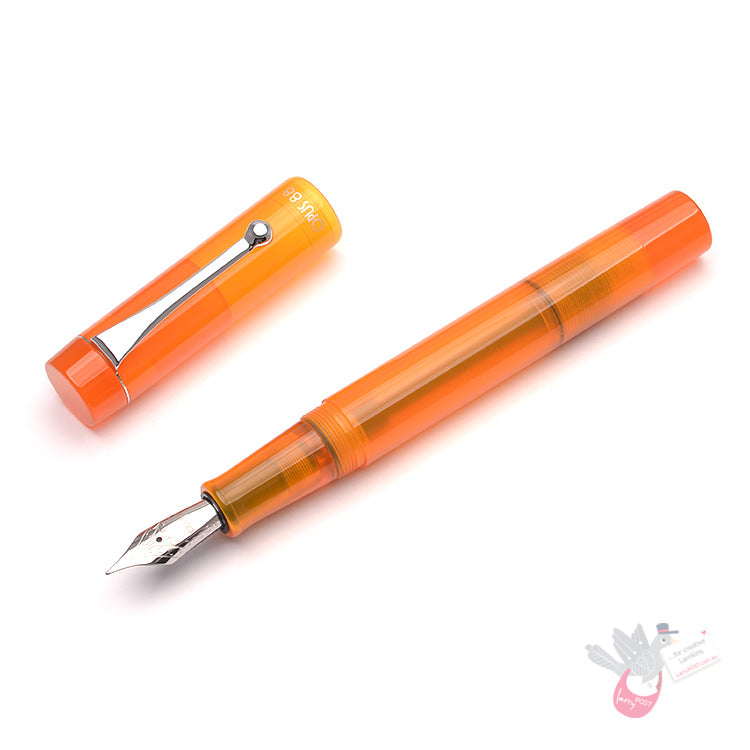 OPUS 88 Demonstrator Fountain Pen - Orange - Fine Nib