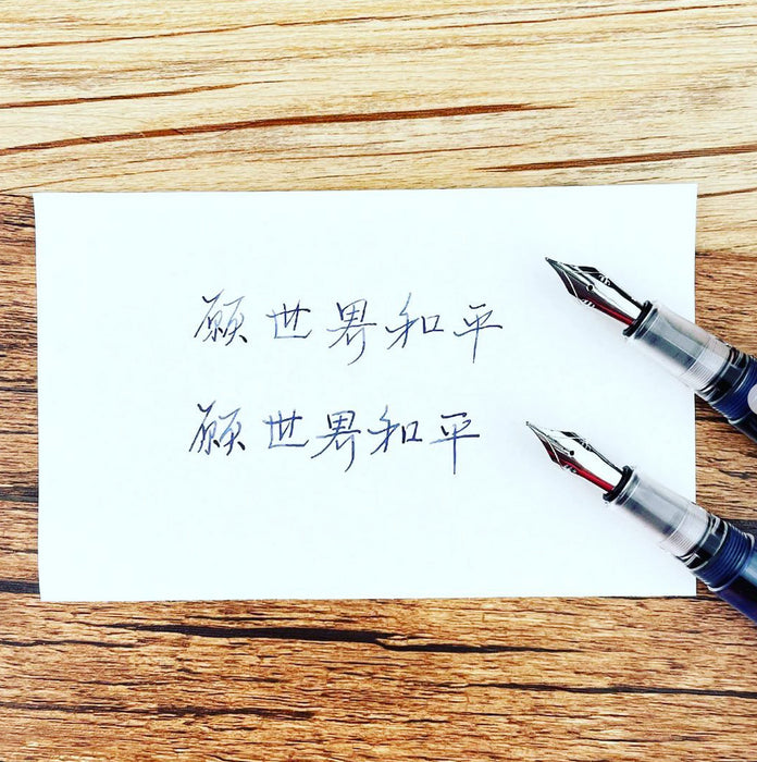OPUS 88 OMAR Fountain Pen - Demonstrator (Clear) - Extra Fine Flex Nib