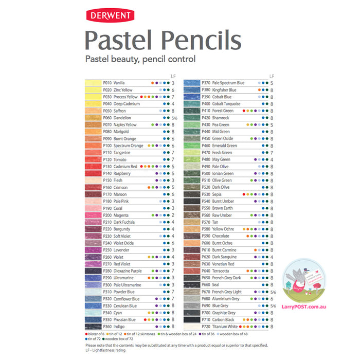DERWENT Pastel Collection Wooden Box Set 29