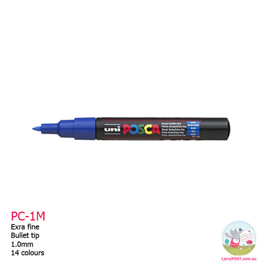 POSCA Paint Marker - 1mm Extra-Fine Tip (PC-1M) - 12 Colours Available