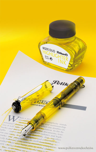 PELIKAN Duo Highlighter Ink - 30mL - Yellow