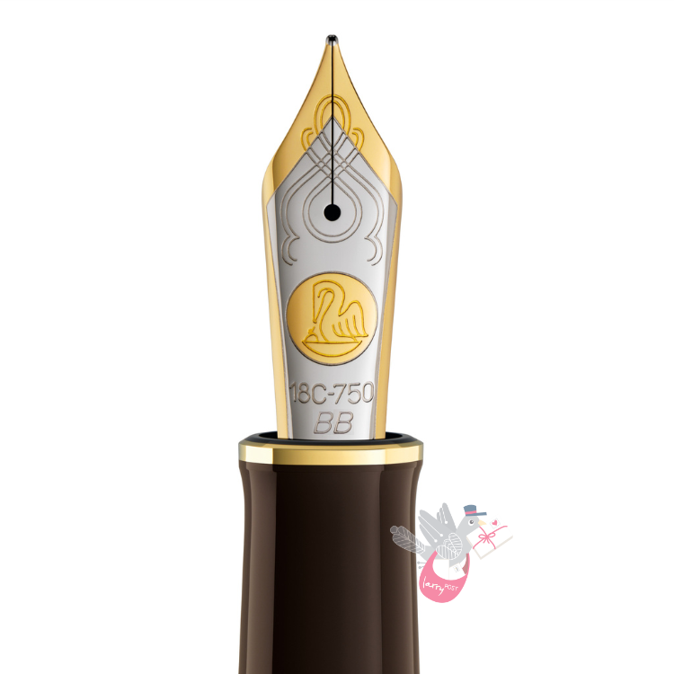 PELIKAN Souveran M1000 Replacement Nib Unit - 18ct Gold (Two-toned) - Double Broad (BB)