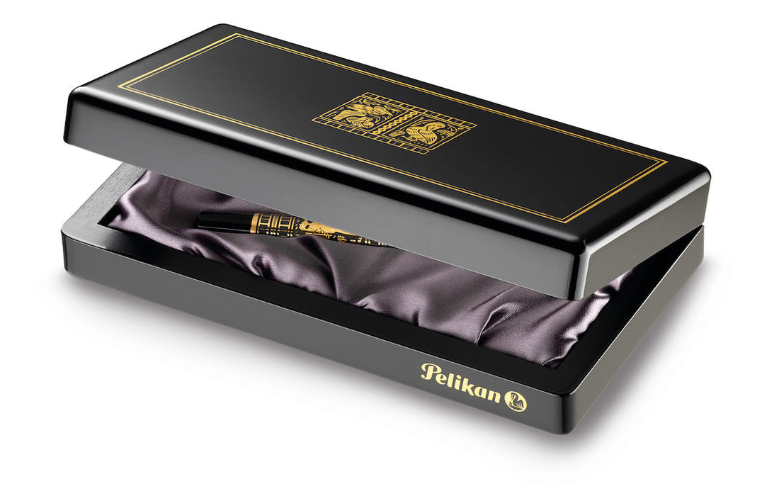 PELIKAN Toledo M700 (18K nib, 925 Silver Sleeve) Fountain Pen - Black