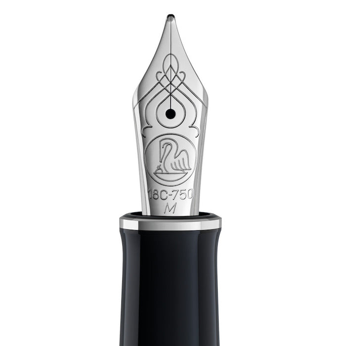 PELIKAN Souveran M805 Replacement Nib Unit - 18ct Gold (Rhodium plated) - Double Broad (BB)