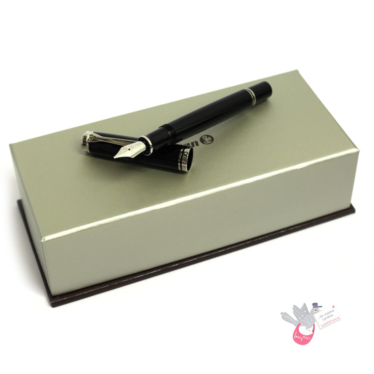 PELIKAN Souveran M805 Fountain Pen - Black/Palladium Trim