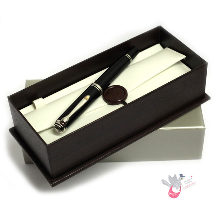 PELIKAN Souveran M805 Fountain Pen - Black/Palladium Trim