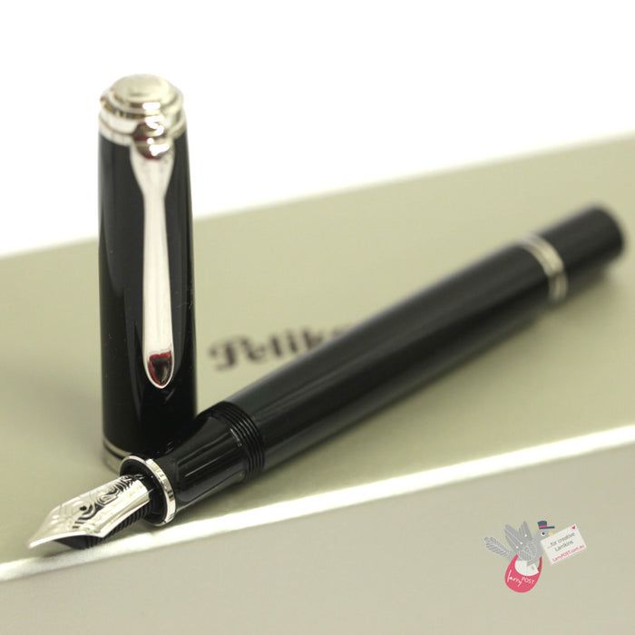 PELIKAN Souveran M805 Fountain Pen - Black/Palladium Trim
