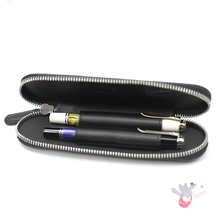 GRAF VON FABER-CASTELL Standard Case (for 2 pens with zipper) Cashmere - Brown