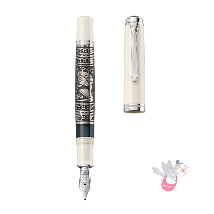 PELIKAN Toledo M910 (18K nib) Fountain Pen - White - Fine (Special Edition)