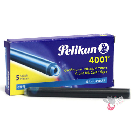 PELIKAN 4001 GTP5 Giant Ink Cartridge - Pack of 5 - Turquoise