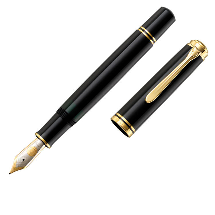 PELIKAN Souveran M1000 Fountain Pen - Black/Gold Trim