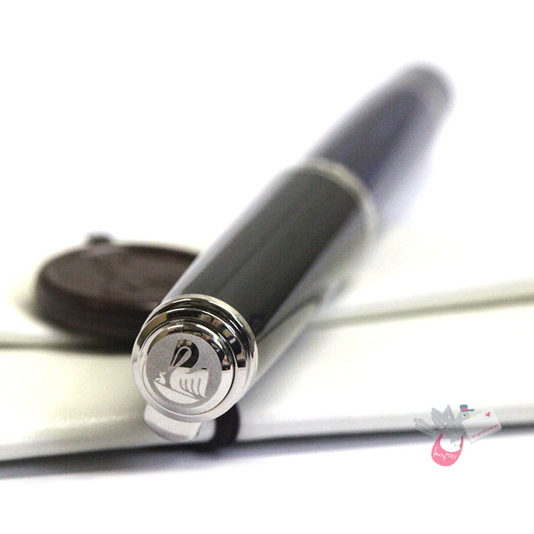 PELIKAN Souveran M805 Fountain Pen - Black/Blue/Palladium Trim