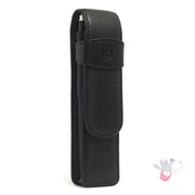 PELIKAN Black Leather Pen Pouch - Double