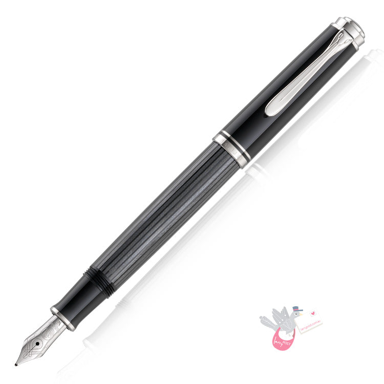 PELIKAN Souver’_n M405 Stresemann Fountain Pen - Anthracite/Palladium Trim 