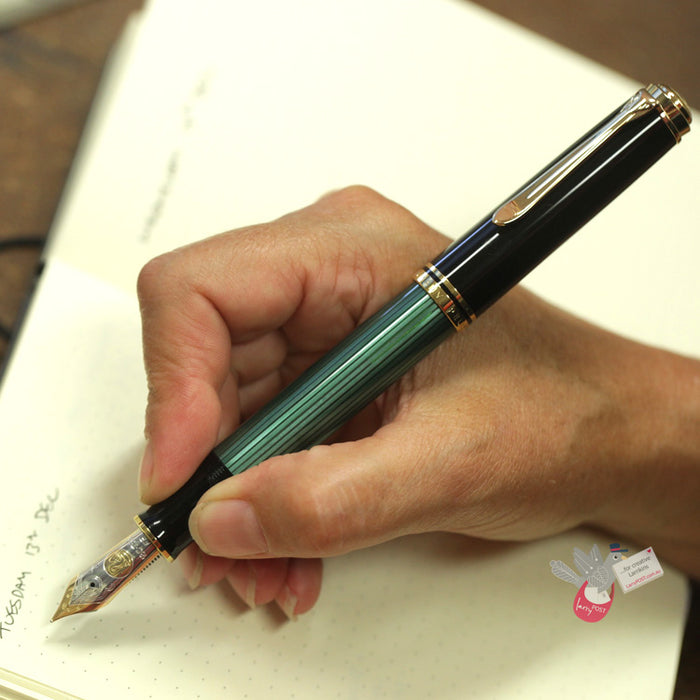 PELIKAN Souveran M1000 Fountain Pen - Black/Green