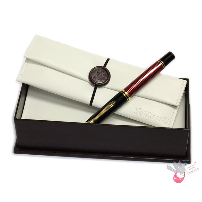 PELIKAN Souveran M600 Fountain Pen - Black/Red