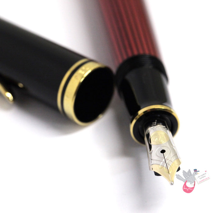 PELIKAN Souveran M600 Fountain Pen - Black/Red