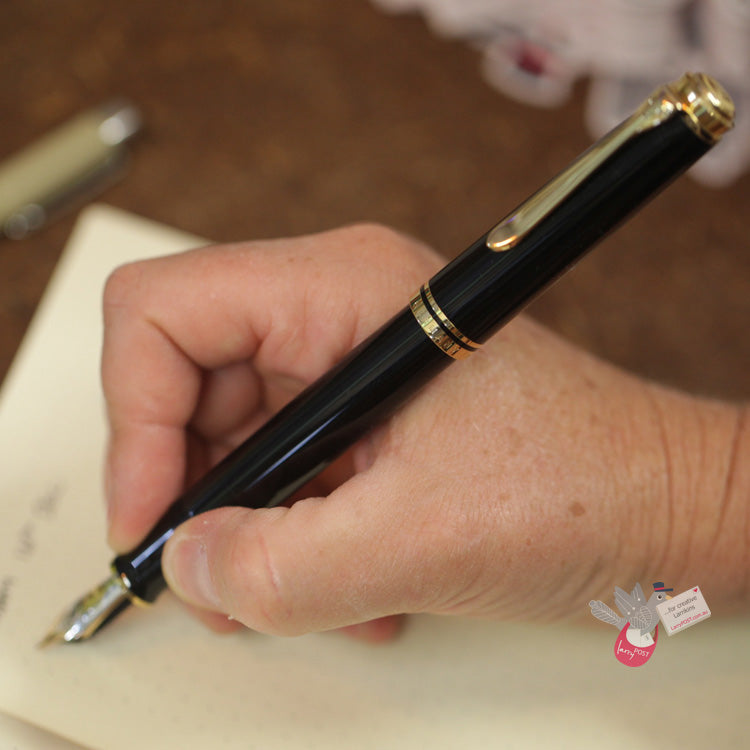 PELIKAN Souveran M800 Fountain Pen - Black/Gold Trim