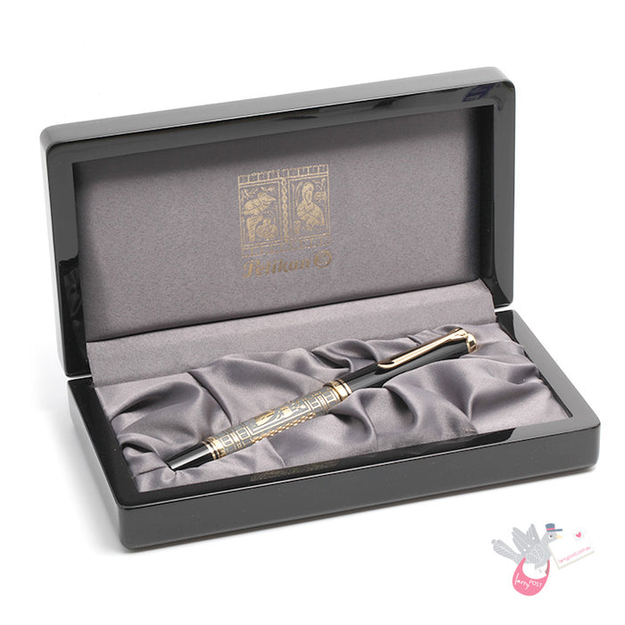 PELIKAN Toledo M700 (18K nib, 925 Silver Sleeve) Fountain Pen - Black