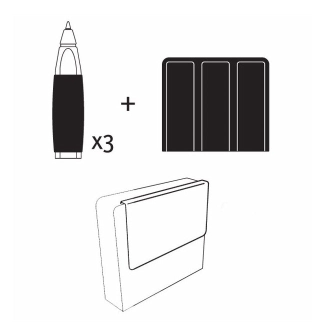 MOLESKINE Accessories Set (3 pen grip + pen holder)
