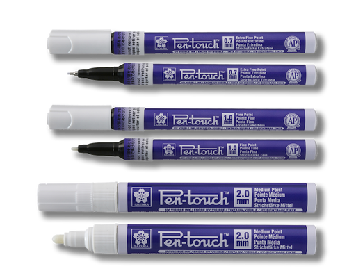 SAKURA Pen-Touch Permanent Maker - Extra Fine (0.7mm) - Silver 