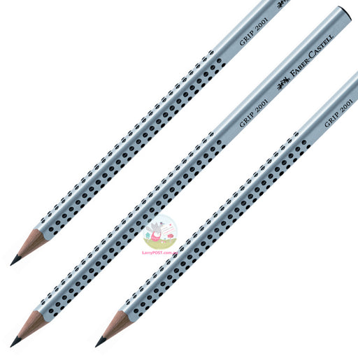 FABER-CASTELL Grip Pencil - 3 Pack - 2B