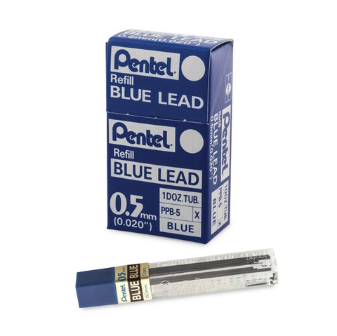 Pentel Hi Polymer Lead in 0.7mm blue (lead diameter in image may vary)