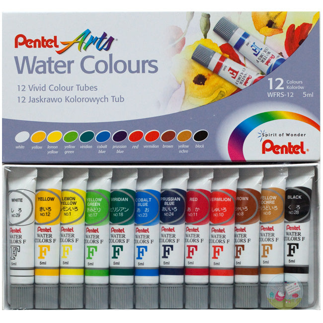 PENTEL Water Colours - Set 12