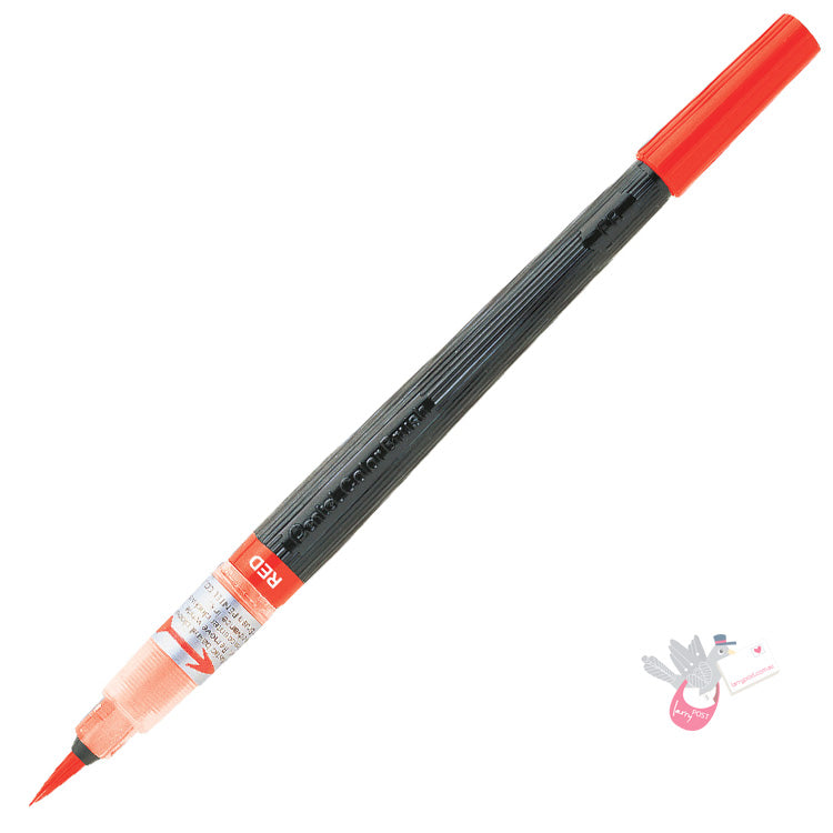PENTEL Colour Brush Pen - Red