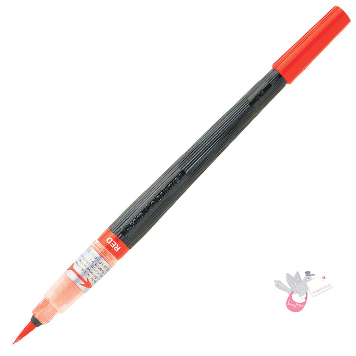 PENTEL Colour Brush Pen - Red