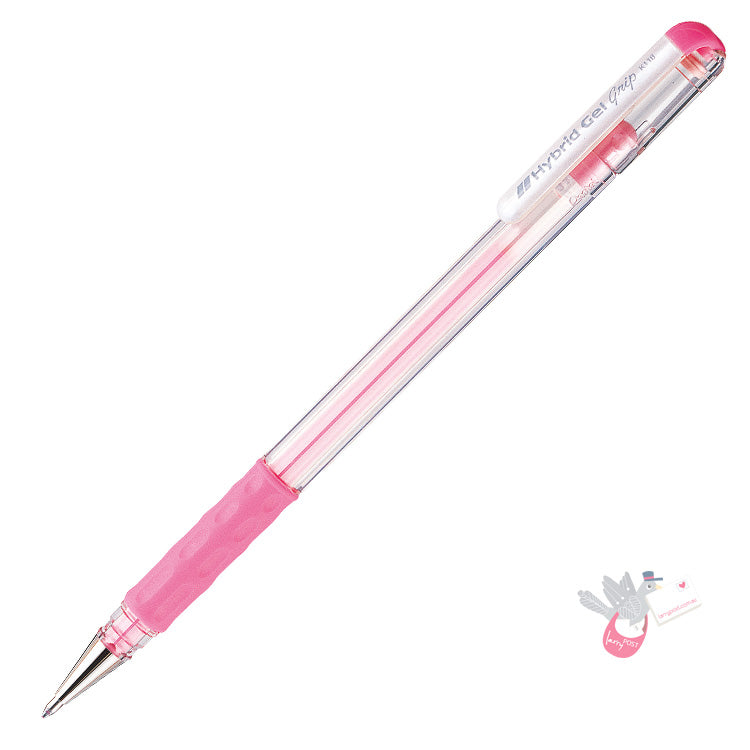 PENTEL Gel Pen Hybrid Gel 0.8mm Wallet x 6 G,K,P,S,V,W