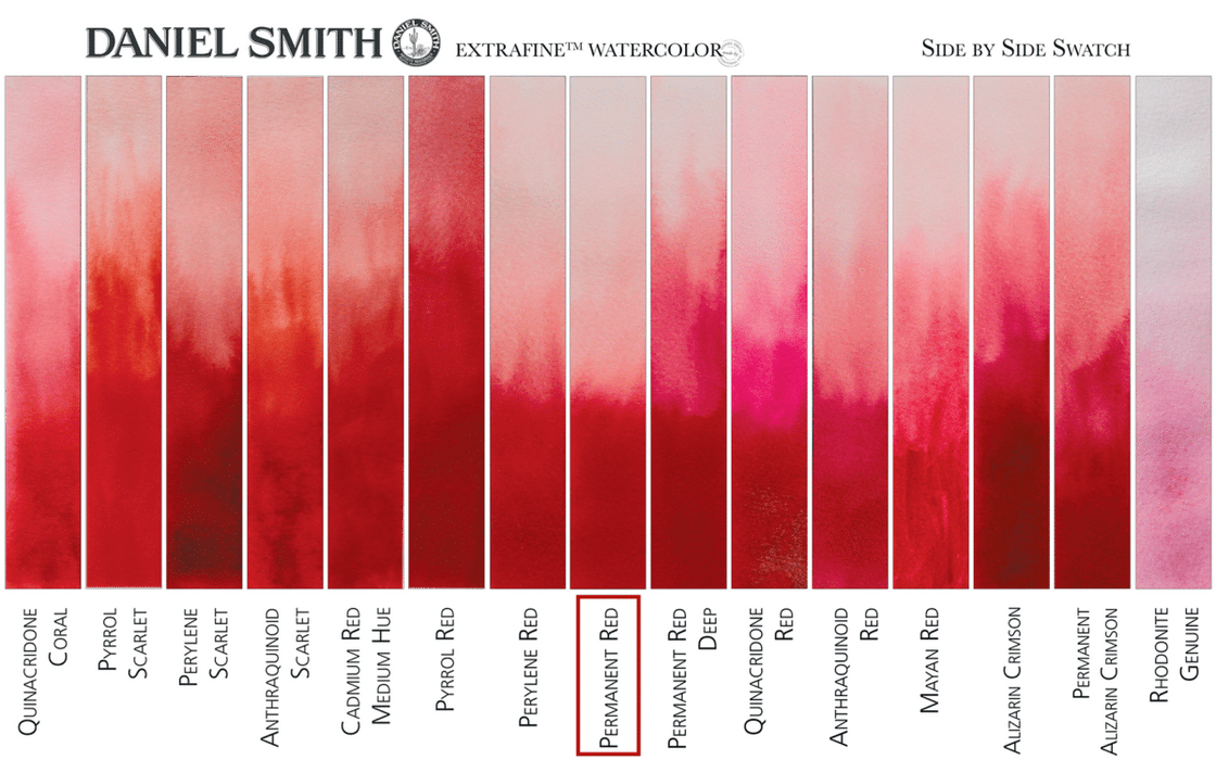 DANIEL SMITH Watercolour - 15mL - Permanent Red (PR170,F3RK-70)