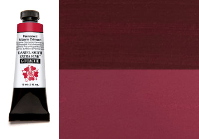 DANIEL SMITH Gouache - 15mL - Permanent Alizarin Crimson (PR177 PV19 PR149)