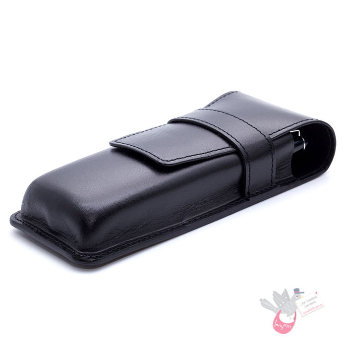 PILOT Pensemble Leather Pen Pouch - Triple - Black