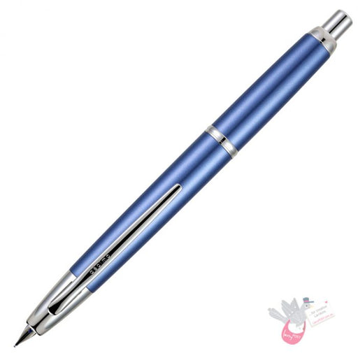 PILOT Capless (Vanishing Point) Fountain Pen (18ct Gold Black Plated Nib & Con-50 Converter) - Matte Black - Medium