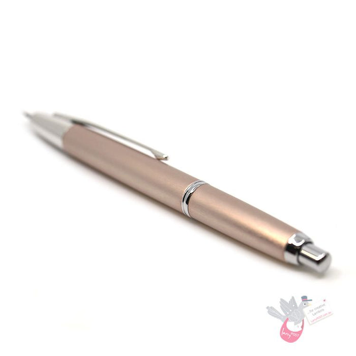 PILOT Capless Decimo Fountain Pen (18ct Gold Nib & Converter-40) - Champagne Pink - Medium Nib