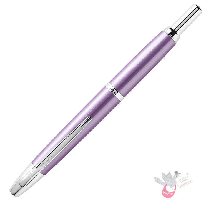 PILOT Capless Decimo Fountain Pen (18ct Gold Nib & Converter-40) - Violet - Extra Fine Nib