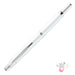 PILOT Capless Decimo Fountain Pen (18ct Gold Nib & Converter) - Pearl White - Fine Nib