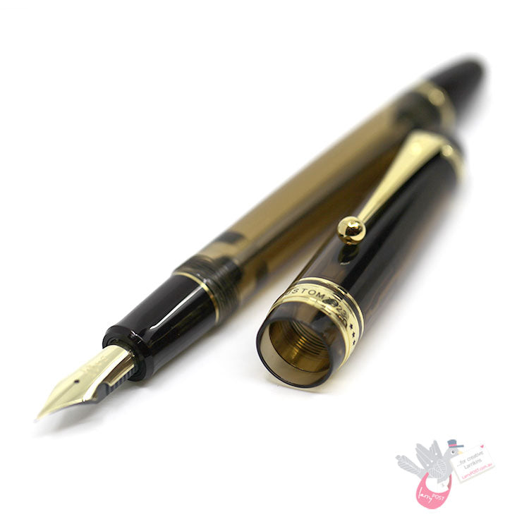 PILOT Custom 823 Fountain Pen (14ct Gold Nib, plunger vacuum) - Brown - FA Nib