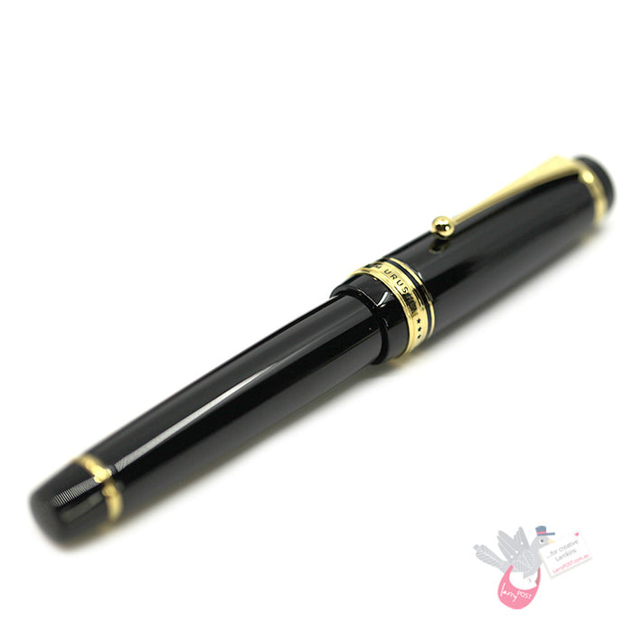 PILOT Custom Urushi Fountain Pen (18ct Gold Nib, Con-70) - Black - Fine Medium Nib