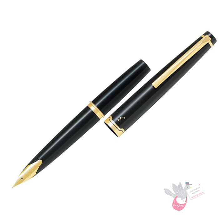 PILOT Elite E95S Fountain Pen (14ct nib & Converter-40) - Black Body - Extra Fine Nib