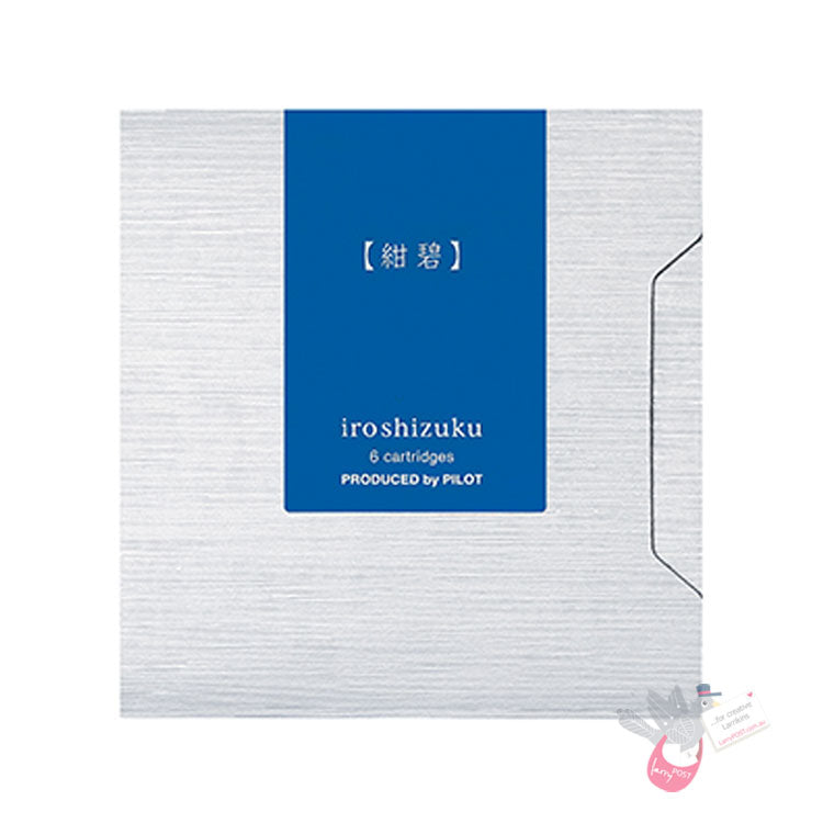 PILOT Iroshizuku Ink Cartridges - Pack of 6 - Kon-Peki (Deep Cerulean Blue)