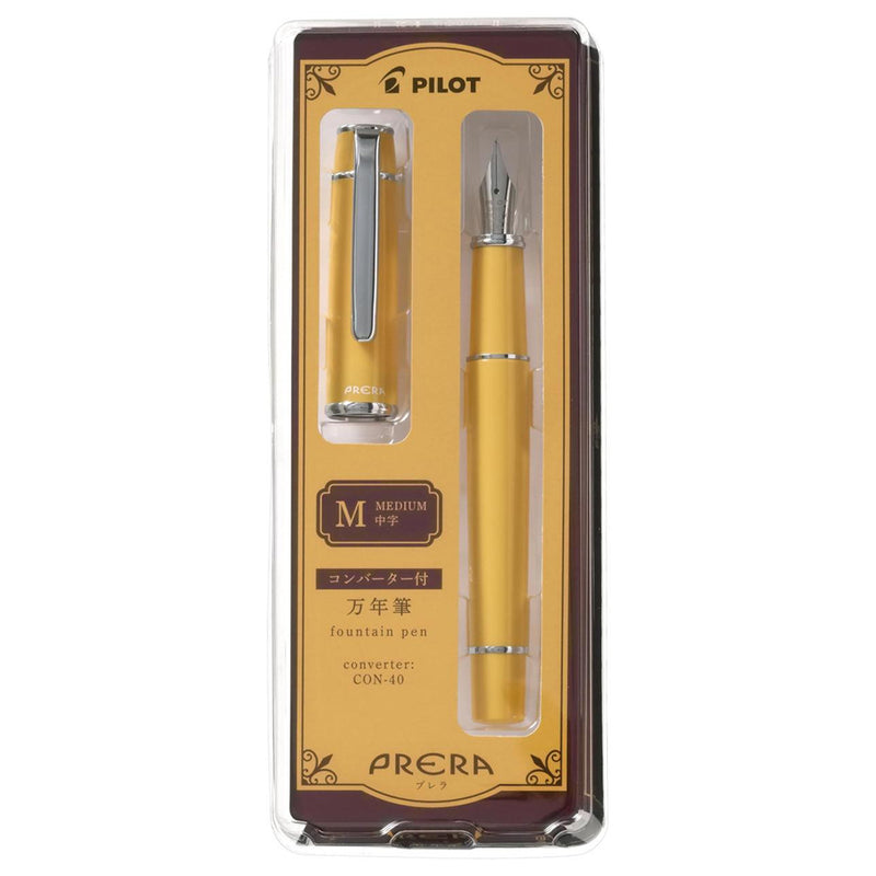 PILOT Prera Fountain Pen - Honey Yellow