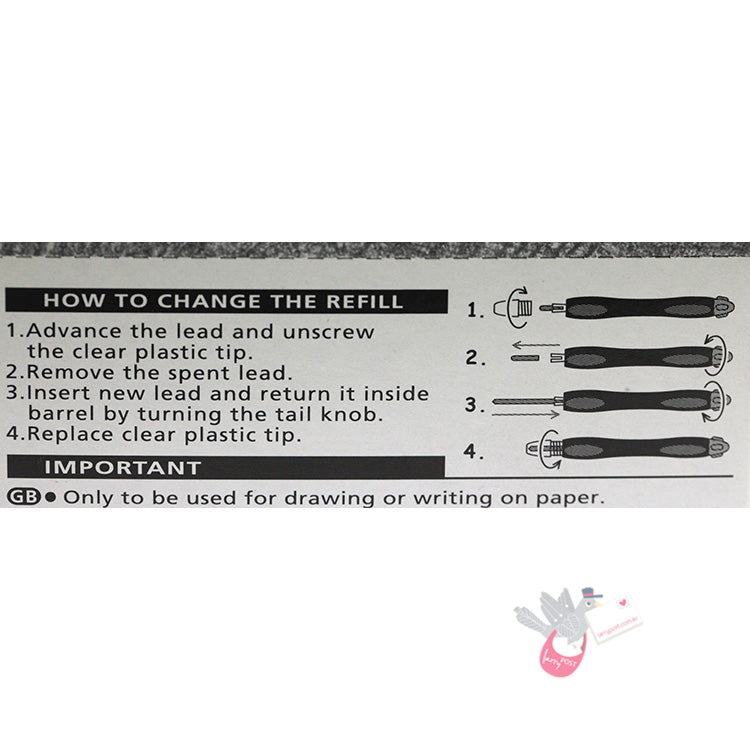 PILOT Croquis Refills - H (Tube of 2 refills)