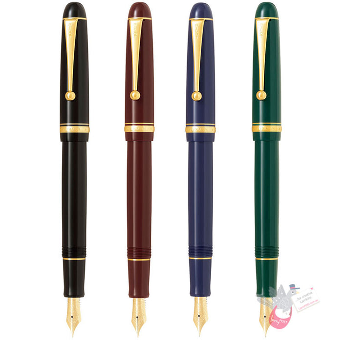 PILOT Custom 74 Fountain Pen (14ct Gold Nib, Con-70) - Dark Green - Extra Fine Nib