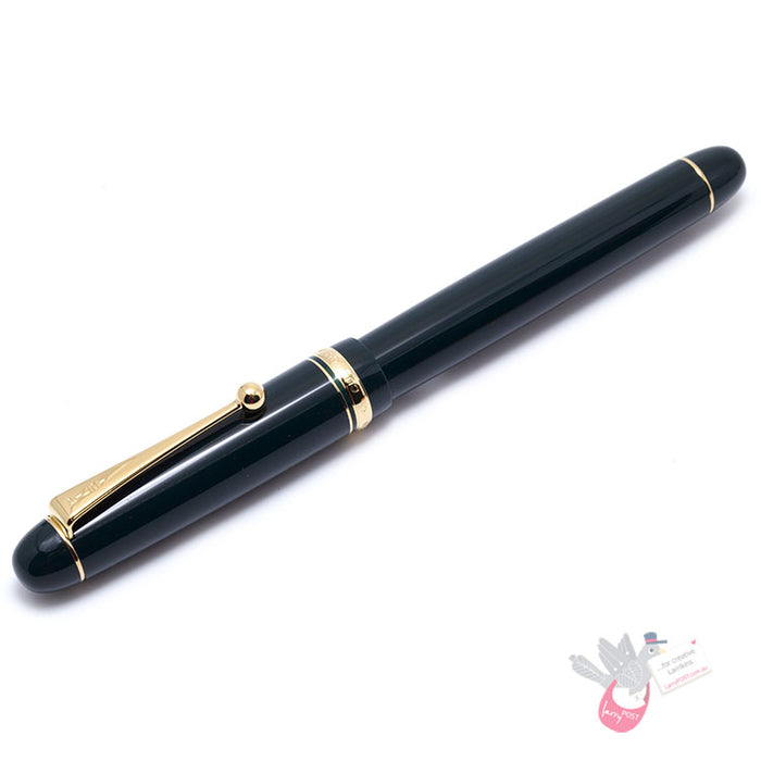 PILOT Custom 74 Fountain Pen (14ct Gold Nib, Con-70) - Dark Green - Extra Fine Nib