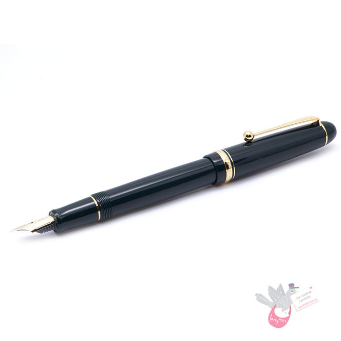 PILOT Custom 74 Fountain Pen (14ct Gold Nib, Con-70) - Dark Green - Extra Fine Nib