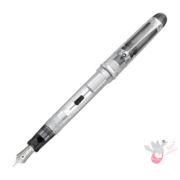 PILOT Custom 74 Fountain Pen (14ct Gold Nib, Con-70) - Clear - Fine Nib