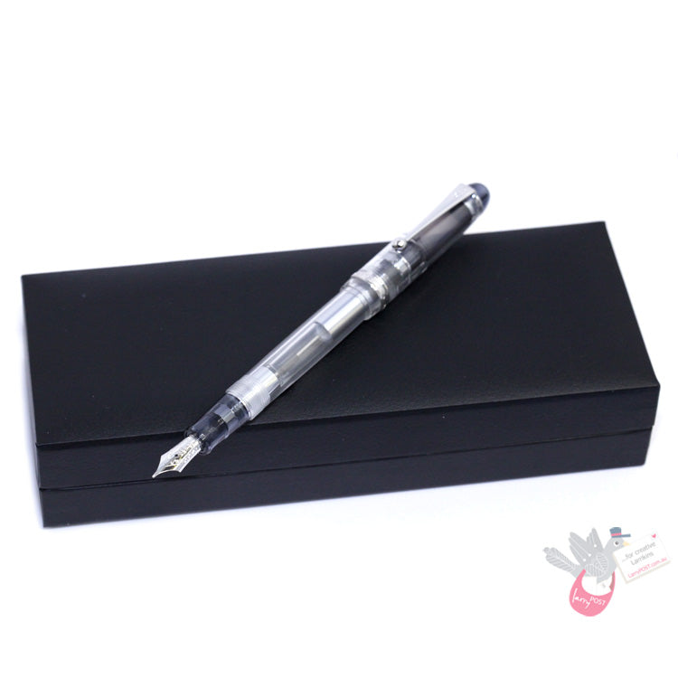 PILOT Custom 74 Fountain Pen (14ct Gold Nib, Con-70) - Clear - Medium Nib